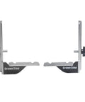 Rock Solid Crown Molding Stop And Dead Simple Workpiece Guide Replacement Accessory For DeWalt Miter Saw hefty steel brackets.