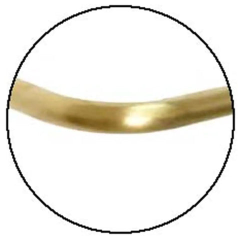 Close-up of golden pipe detail from Heavy Duty Wall Mounted Clothing Rack With Industrial Pipe Design In Golden Finish, 60cm Wide