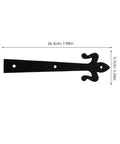 8 Inch Heavy Duty Gate Hinges For Outdoor Doors And Sheds Weld On Small Steel Hinges With Embossed Flat Panel Design Tough As Nails
