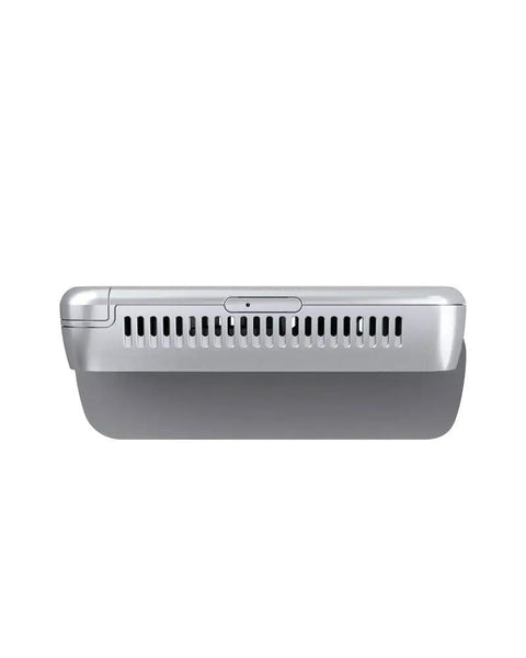 Side view of RealSense Depth Camera D415 with 720p resolution, sleek design, USB connectivity for robotics and computer vision projects.