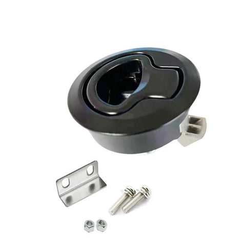 Heavy Duty Flush Pull Slam Latches For Marine Hatches And Boat Cabins Black Zinc Alloy Hardware Kit Sweet Smooth Operation With Badass Corrosion Protection And Superb Daily Durability