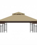 10x12 Regency II Gazebo Canopy Replacement for Model LGZ798PST Tough As Nails Heavy Duty Ripstop Waterproof UV Protective Top Cover in Khaki