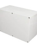 IP65 Electrical Junction Box Heavy Duty Flame Retardant ABS Plastic Enclosure With Screws And Cable For Power Distribution Control Panels At Industrial Construction Sites Outdoor Weatherproof 263x182x125 Mm