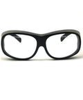 Rock Solid Co2 Laser Safety Glasses Featuring Clear Glass Optics And OD6 Plus Rating Built For 9000 To 11000Nm Wavelengths, front view.