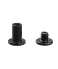 Solid As A Rock 304 Stainless Steel Black Binding Post Screws M5 Hex Drive Rivet Socket Pack With Allen Wrench, two screws shown.