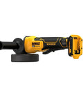 Heavy Duty Angle Grinder With 20V Max FlexVolt Advantage Muscle, Paddle Switch Trigger, designed for tough metalwork, fits 4-1/2 to 5 inch discs.