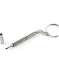 Keychain tool from 600 Piece Mini Screw And Nut Repair Kit With A Handy 3 Way Screwdriver Stainless Steel Fasteners For Watch Eyeglasses Phone Camera And Electronics Repair In A Compact Organized Case