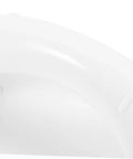 Close-up of Nordic White handle from Two Pack Self Adhesive Cabinet Handles And Sliding Door Pulls For Kitchen Cupboards And Bathroom Cabinets