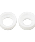 Two white alumina nozzles from 58 Piece TIG Welding Torch Kit With Gas Lens System For WP Nine, WP Seventeen, WP Twenty, And WP Twenty Five Series.