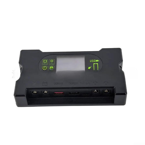 Charge controller from 16W Monocrystalline Solar Panel Kit With Charge Controller DC Output For Battery Charging Ideal For Camping Cabin Boat Or Outdoor Travel On The Go Portable Black Power Supply