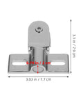 Heavy Duty Zinc Alloy Door Pivot Hinges For Glass Shower Doors With Silver Finish Easy Install Bidirectional Swing Secure And Stable