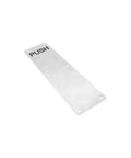 Beefy Stainless Steel Door Pull Plate With Handle For Barn Doors And Commercial Wood Or Composite Doors Silver Finish 11.81 By 3.15 Inches 180 Mm Center Between Holes 2 Pack, PUSH plate