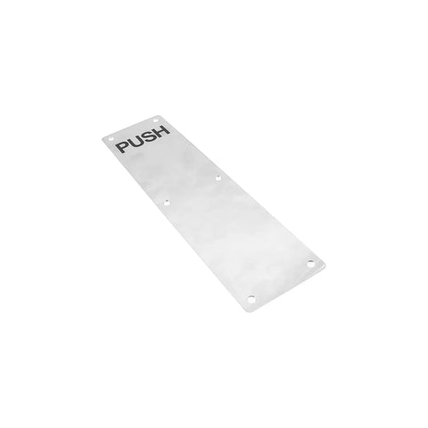 Beefy Stainless Steel Door Pull Plate With Handle For Barn Doors And Commercial Wood Or Composite Doors Silver Finish 11.81 By 3.15 Inches 180 Mm Center Between Holes 2 Pack, PUSH plate