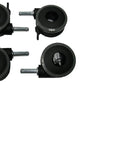 Bed Caster Package With Two Braked And Two Non Braked Casters For Homecare Beds 5301Ivc Semi Electric And 5301Low Full Electric Compatible With Vc5310 Single Motor Bed Model 1123550, showing four black casters