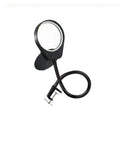Clip On Magnifying Lamp With 3X 10X Loupes 8X15X Flexible Gooseneck LED Lighted Desk Loupe For PCB Inspection Beauty Dentistry Crafting And Electronics Heavy Duty Base For Stable Hands Free Work