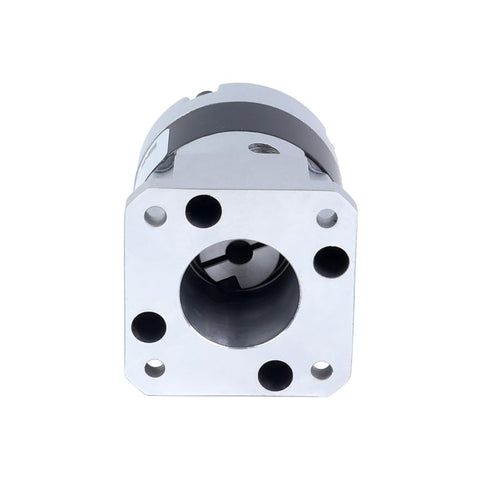 Front view of MGL Series Planetary Gearbox With Five To One Gear Ratio For Five Millimeter Shaft Fits Standard Nema Seventeen Stepper Motors