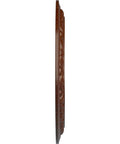 Side view of Caputo Ceiling Medallion in Burnished Mahogany Crackle Finish, Twenty Four And One Quarter Inch Diameter, showing depth.