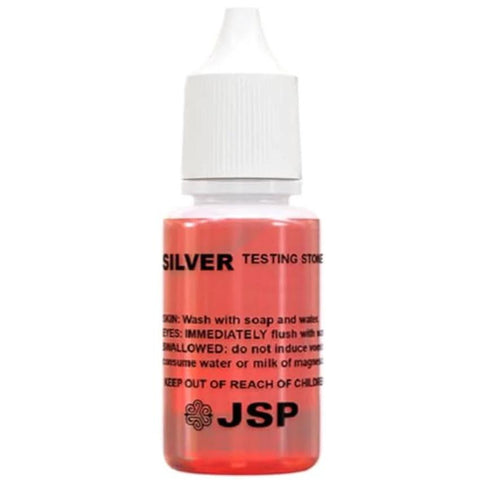 Waytest silver testing solution bottle with red liquid and dropper cap