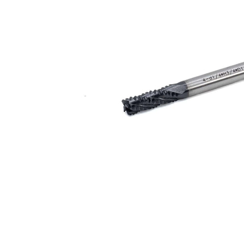 Roughing end mill, HSS square-nose, 4-flute, 1/4 in shank for milling metal