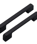 Matte Black Zinc Alloy Cabinet Pulls And Furniture Handles 1 Pair For Wardrobe And Kitchen Cabinets Cupboard Drawer Knobs Hardware