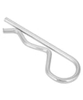 Galvanized Iron Cotter Pins Set of 10 B Type Zinc Plated Retaining Pins Spring Clips Hair Pin for Automotive Machinery and DIY Projects 3.5 by 75mm Durable Easy to Install side view