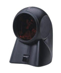 MS7120 Orbit USB Barcode Scanner For Fast 1D Scanning, black handheld or standalone, omnidirectional laser, tilted head