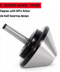 Bull Nose Lathe Live Center 120mm 75 Degree MT2 Compatible Alloy Steel Tailstock Center for Lathe Processing