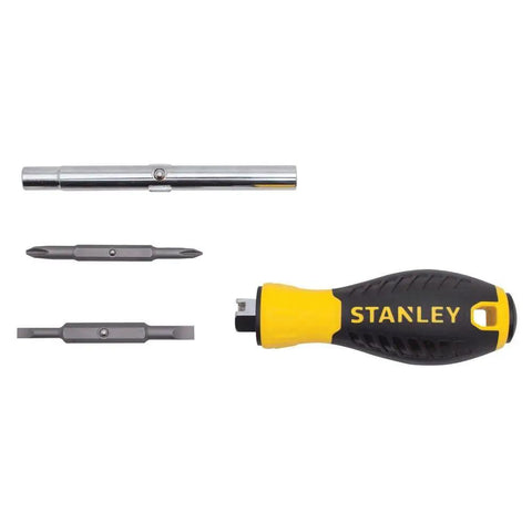 6 Way Screwdriver Set With Space Saving Design And Chrome Plated Bar For Corrosion Resistance Ergonomic Handle For Comfort And Reduced Strain All In One Tool For Home Garage And DIY Projects