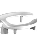 3 Inch Raised Toilet Seat For Seniors Round Open Front No Cover Lightweight Plastic Made In USA ADA Compliant Bath Aid
