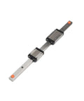 Smooth Precision Linear Rail Slide Bearing With End Limit Blocks For Stable CNC Printers And Machine Tool Motion Control That Runs Sick And Tight. MGN9C rail with two sliders