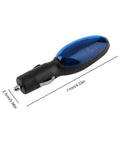 Auto Fuel Saver Plug and Play Portable Gas Saver for Cars and Trucks Boosts Power and Mileage Save 10 to 30 Percent on Gas Economizer Energy Economy Device Blue 1 Piece, shown at an angle with size dimensions