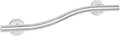24 Inch Wave Bathroom Grab Bar In Satin Brushed Nickel Finish, Modern Safety Rail With One And One Quarter Inch Diameter