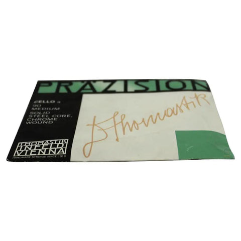 Precision Cello A String Size 4 Steel Core Chrome Wound 90 Gauge Made In Austria Single A String For Size Four Players Next Level Tone With Strong Projection Crisp Bright Response For Advanced And Beginner Players, box front