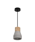 Cool Concrete Pendant Light For Dining Room And Kitchen Bar Nordic Industrial Hanging Light Fixture with wood accent