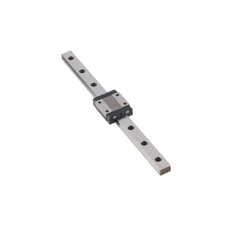 MGN12 Linear Rail Guide High Precision Bearing Steel Slide Block for CNC Machines, 12mm width, 200mm length viewed from top angle