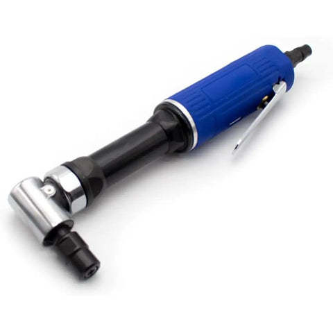 Heavy Duty Pneumatic Angle Die Grinder, 1/4 Inch Air Powered Rotary Tool Delivering Slick Cuts And Mirror Polishes At 18000 RPM, Compact 90 Degree Powerhouse Built Sick To Crush Metal And Woodworking Projects Easily