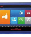 Straight Shot 12V Charger For Autel MaxiSys Pro MS906 MS905 MS908 MS906BT MS906TS Automotive Diagnostic Scanner interface with colorful display.