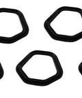Top Shelf No Sweat Swap Heavy Duty Valve Cover Gasket 5 Pack for Honda GX240 GX270 GX340 GX390 gaskets set of five black rubber seals