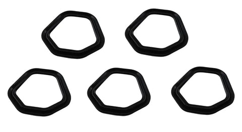 Top Shelf No Sweat Swap Heavy Duty Valve Cover Gasket 5 Pack for Honda GX240 GX270 GX340 GX390 gaskets set of five black rubber seals