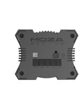 Top view of R9 V3 Wheelbase 9 Nm Direct Drive FFB Servo Motor with buttons and MOZA branding for sim racing enthusiasts.