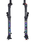 Beefed Up Front Mountain Bike Fork Air Suspension For 26 27.5 And 29 Inch Wheels With 100mm Travel, Rebound Adjustment