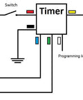 Wiring diagram for Programmable Digital Timer Relay With Adjustable Delay For Automation Projects Plug And Play 3V 12V 18V