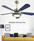 Modern Ceiling Fan With Remote And Bright Led Lights Featuring Three Adjustable Color Temperatures Ideal For Bedrooms Dining Rooms And Restaurants Sleek Build Offers Whisper Quiet Performance And Hella Chill Vibes, showcased in a living room setting.