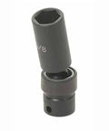 Go-To Three Eighths Inch Drive Deep Universal Socket 8mm For Quick Access To 8mm Bolts And Fasteners, Multi Color Durable Steel Construction