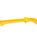 Heavy Duty Woodworking Push Stick With Ergonomic Handle And No Slip Design For Table Saw Band Saw Router Table Jointer, yellow plastic design.