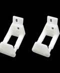 Two Sets Adjustable Wall Mounted Floor Tracks Anti Sway Devices for Sliding Barn Doors, Closets, and Wardrobe Doors in durable plastic
