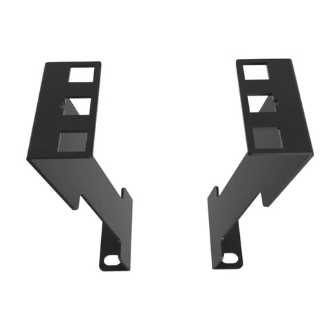 Built Tough 1U Server Rack Depth Extension Kit Drop Right Into Recessed Cabinets With Premium Heavy Duty Steel Build, black steel brackets.