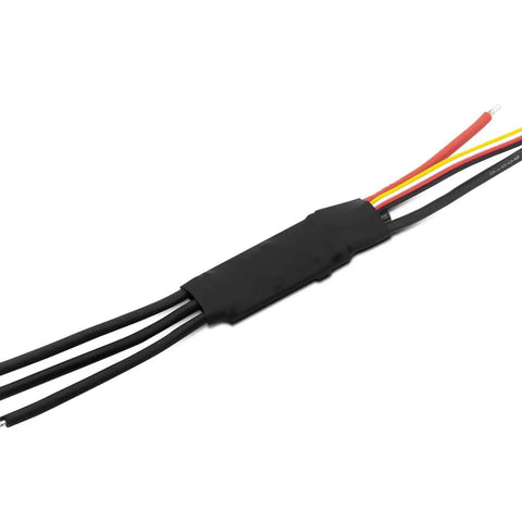 Mantis Slim G2 30A ESC For RC Airplane 2 To 4S With 6V 3A SBEC, black compact unit with multi-colored wires visible