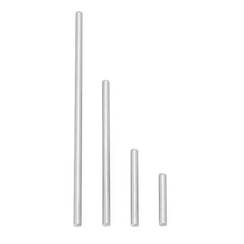 Four steel rods from the 10 Piece Five Point Three Millimeter Ejector Pins Set For Rifling Buttons And Machine Reamers.