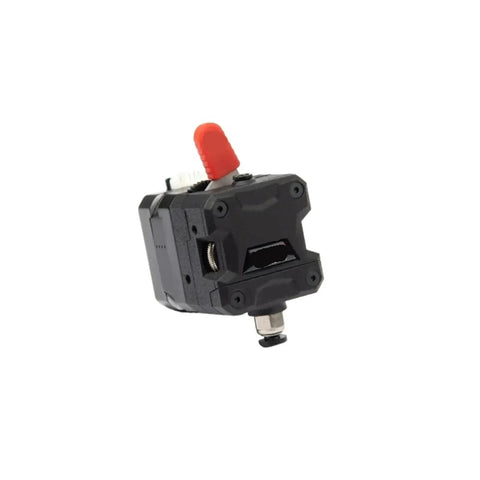 Top Shelf Large Gear Extruder For 3D Printers Smooth Filament Feed Upgrade Kit showing rugged dual drive setup from side view.